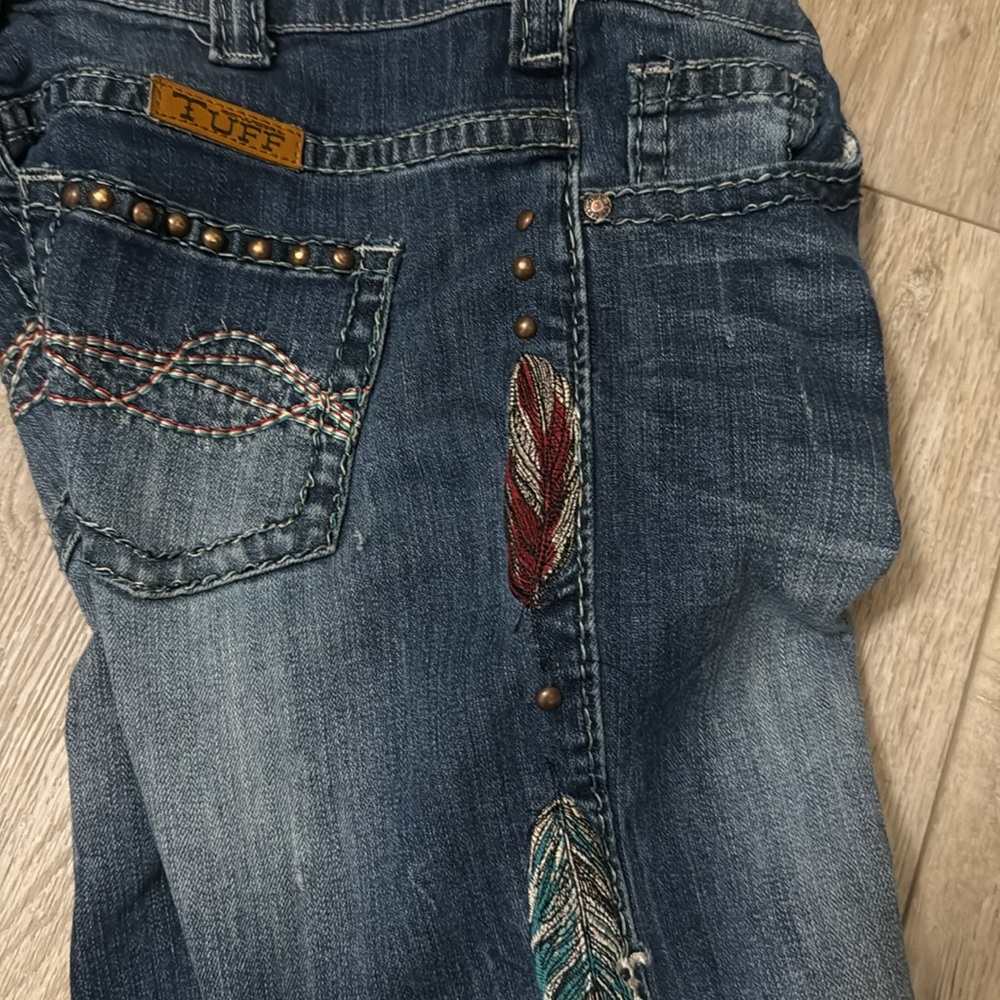 Cowgirl Tuff feather 🪶 Jeans - Picture 9 of 15